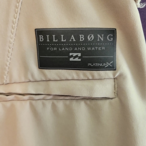 Billabong Tan Flat Front Summer Shorts - Picture 5 of 7